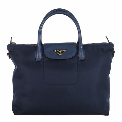 Sell Prada Nylon Two Way Bag Dark Blue HuntStreet